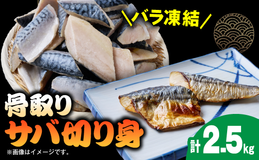 骨取りサバ切り身2.5kg【配送不可地域：離島】【1719380】