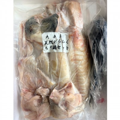 天然とらふぐちり鍋セット　計500〜600g【配送不可地域：離島】【1704152】