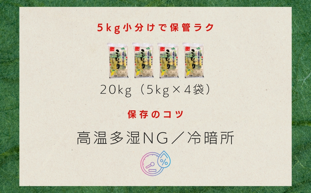 JAかとり直送 コシヒカリ 精米20kg（5kg×4）千葉県産 令和7年産 神崎町【千葉県神崎町ふるさと納税】