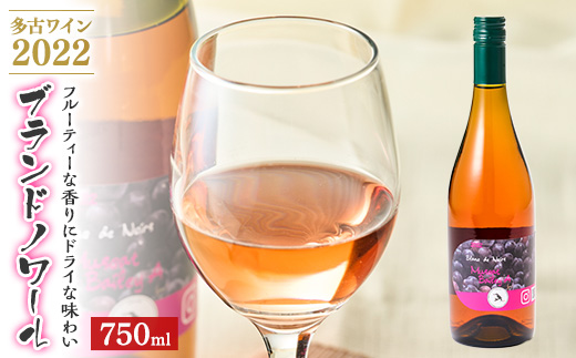 多古ワイン2022・マスカット ベーリーA 【Blanc deNoirs・ブランドノワール】【配送不可地域：離島・沖縄県】【1371715】