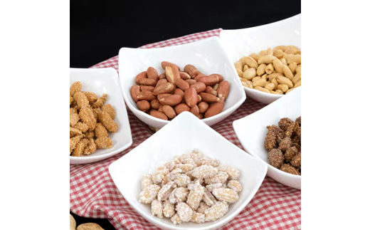 千葉特産　高級品種[千葉半立]植松のごく旨落花生　味付き5種詰め合わせセット【配送不可地域：離島・沖縄県】【1424510】