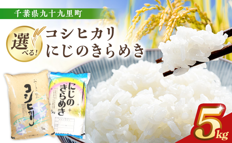お米 千葉県産コシヒカリ5kg 米 コメ 精米 白米 甘い コシヒカリ こしひかり 九十九里町 千葉県