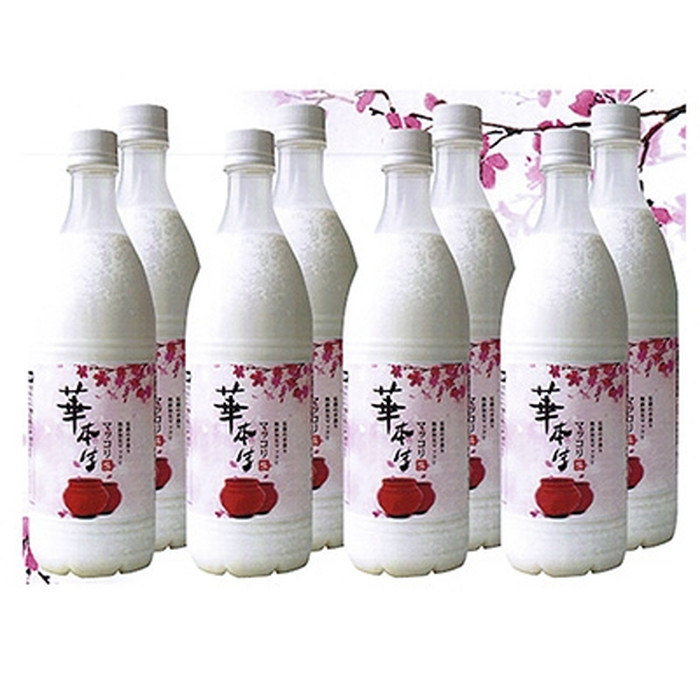 No.054 千葉県山武郡芝山町産　華本生マッコリ750ml　8本セット