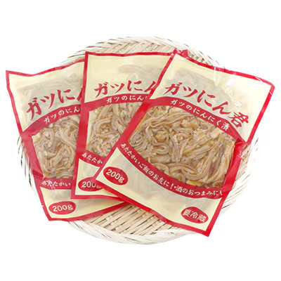 ガツにん君　ガツのにんにく漬(200g×12P)　ガツ刺し【配送不可地域：離島・沖縄県】【1900164】