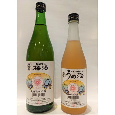 梅酒飲み比べセット「日本酒・純米大吟醸仕込うめ酒」と「日本酒・吟醸仕込梅酒」【1518409】