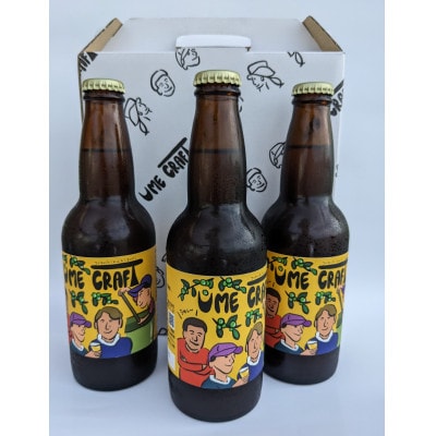 青い梅のクラフトビール”UME CRAFT”　3本セット【配送不可地域：離島】【1518092】