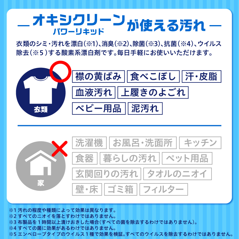 オキシクリーンパワーリキッド つめかえ用 520ml×6個