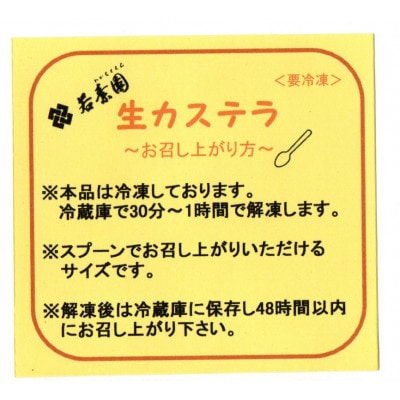 生カステラ詰合せ(抹茶・ほうじ茶)各60g×2個　合計4個【配送不可地域：離島】【1570516】