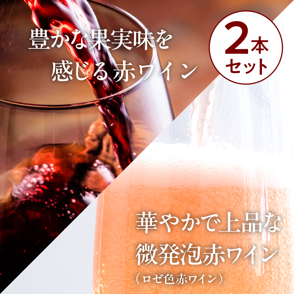 Tokyo HATAGO Winery èµ€ã¯ã€ã³ãã倩空ããïŒãã³ã¯ãŠïŒ& åŸ®çºæ³¡èµ€ã¯ã€ã³(ããŒè²èµ€ã¯ã€ã³) æ¡é ïŒãªãŠã¢ã³ïŒ2æ¬ã»ãã å750ml