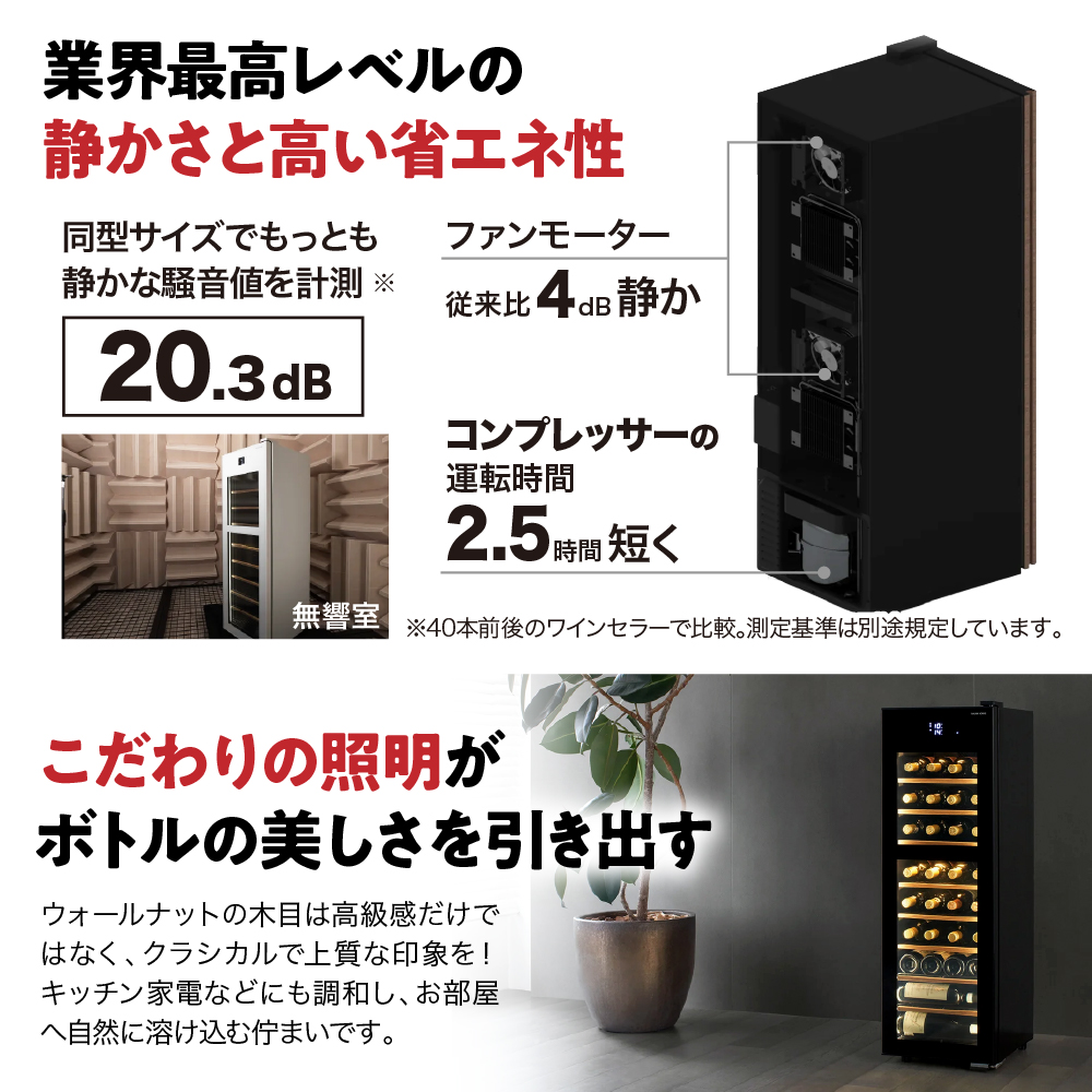 ワインセラー 氷温(R) M5　GX38DM525-RH-W (ホワイト）