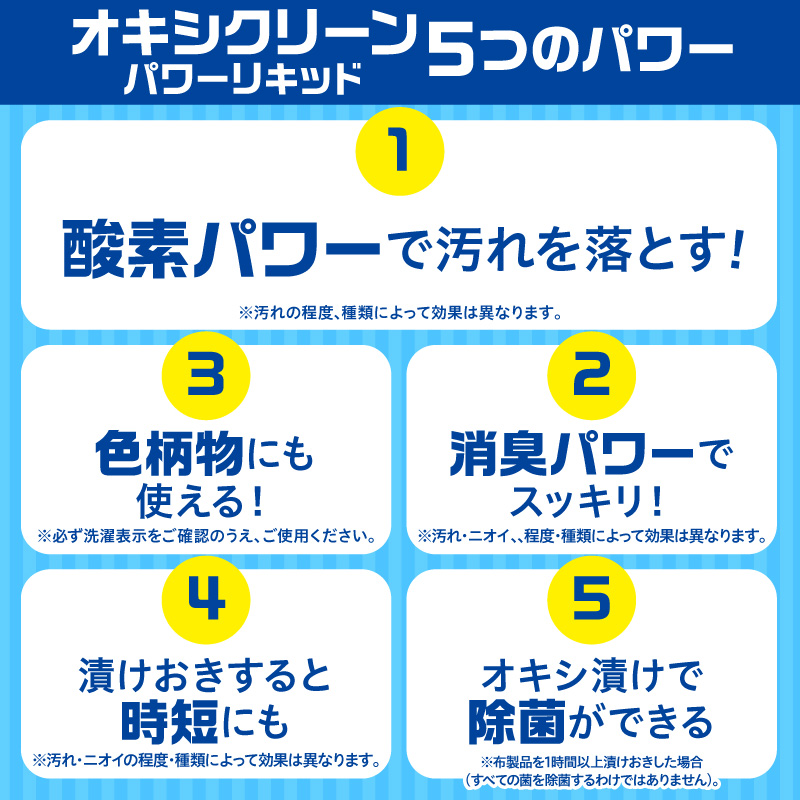オキシクリーンパワーリキッド つめかえ用 520ml×6個