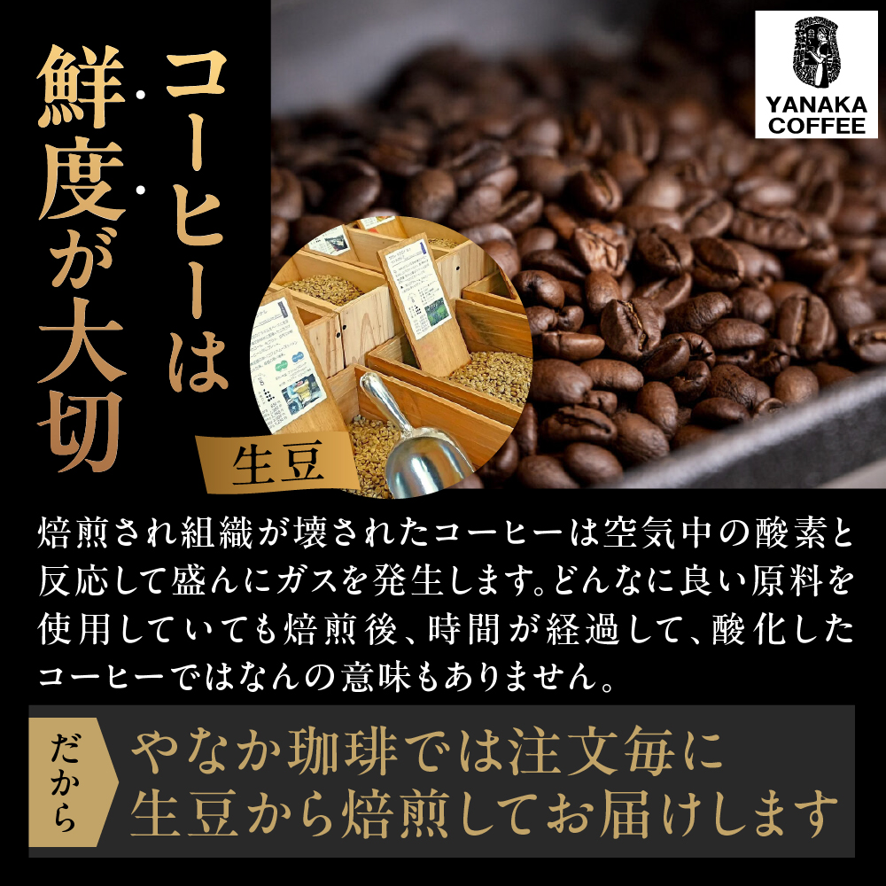 【YANAKA COFFEE】コーヒー豆（粉・中挽き）武蔵小山ブレンド500ｇ