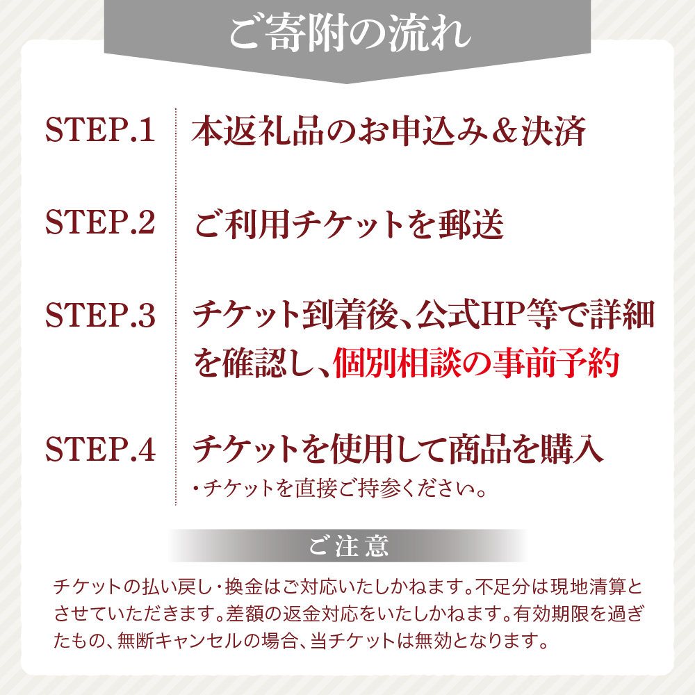 アンリガトウ ご利用チケット【品川区内 対面限定：50,000円分】