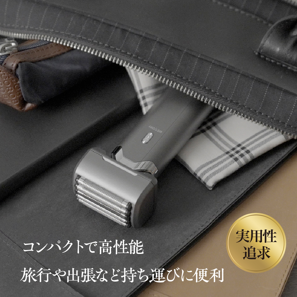 ＜cattre カトレ＞　カトレオム　水洗い充電交流式 メンズシェーバー5枚刃 