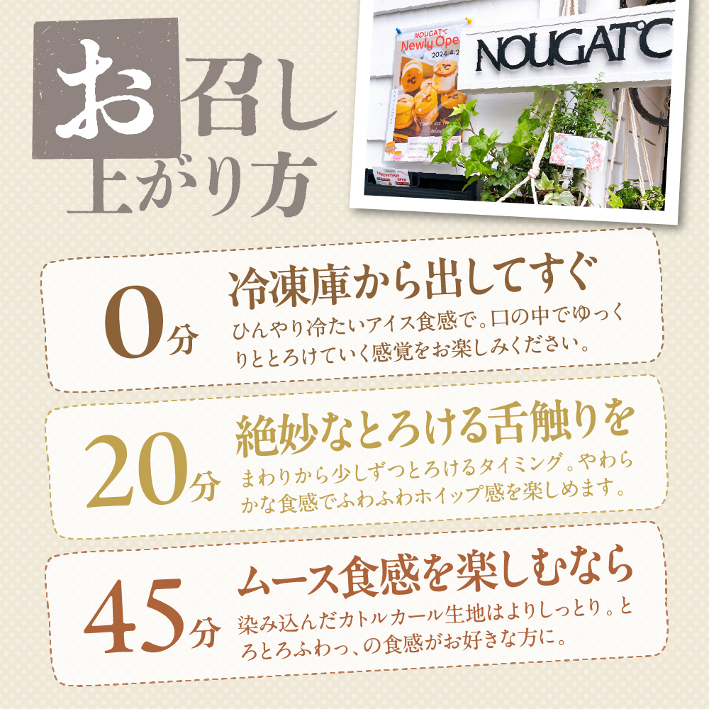東京・品川発 贅沢なヌガーの味わい新食感スイーツ NOUGAT℃サンドアソート5個セット