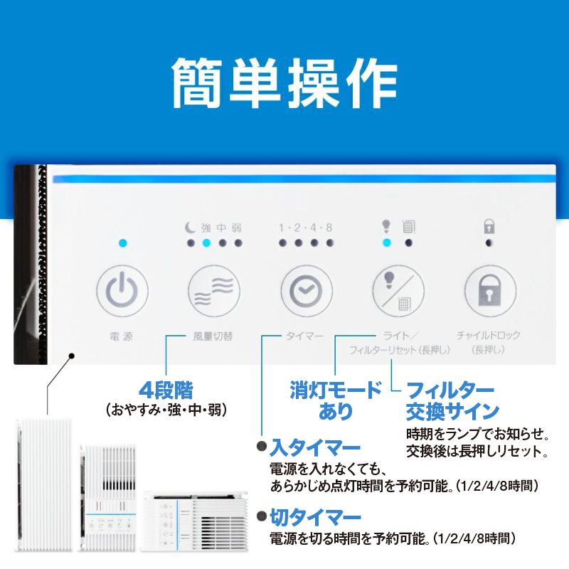 薄型空気清浄機