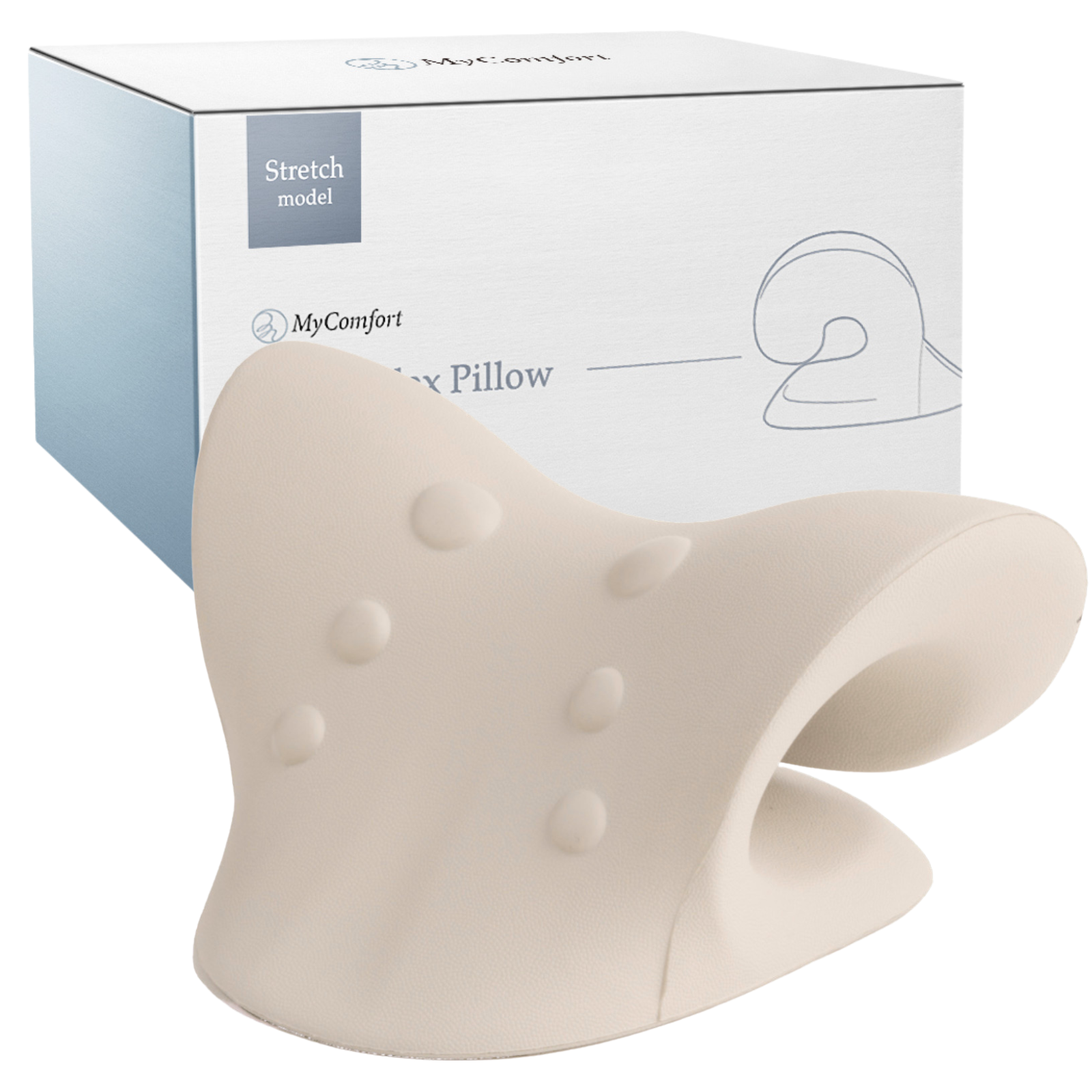 MyComfort ネックピロー 1個 〜ストレッチモデル〜 ライトベージュ