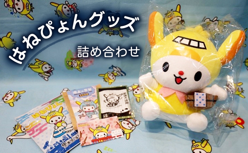 【ふるさと納税】はねぴょんグッズ詰め合わせ はねぴょん 公式キャラクター グッズ ぬいぐるみ 黒湯入浴剤 入浴剤 海苔茶漬け 玄米珈琲 詰合せ セット 大田区 東京都