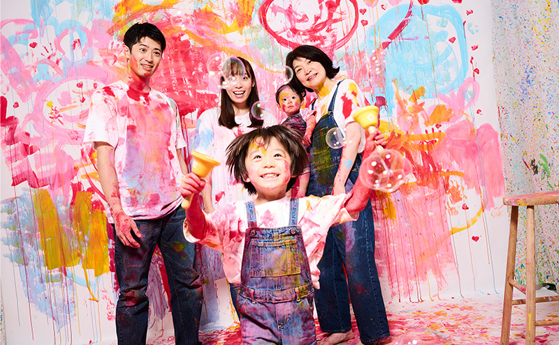 ウォールペイントフォト 写真撮影 ペイントフォト 体験 アート 絵の具 ウォールペイント 非日常 記念日 大田区 東京都