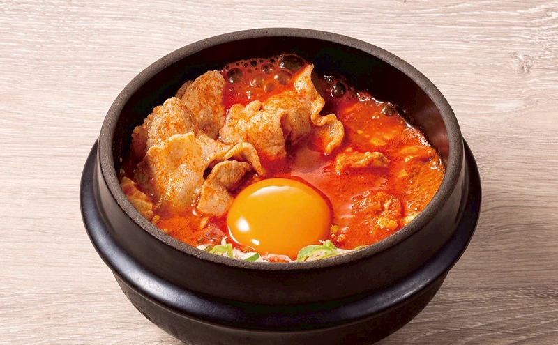 豚スンドゥブ 1食セット 味噌スープ 東京純豆腐 定番 豚肉 スタンダード 基本 スンドゥブ 韓国料理 東京 大田区