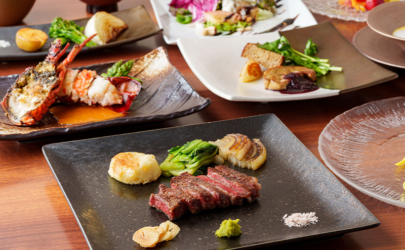 鉄板焼き 「知喜多」 水信コース 2名様 お食事チケット 【有効期間 6カ月】 ペア お食事 食事券 チケット 鉄板焼き 知喜多 東京都 大田区