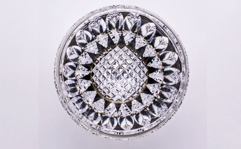 江戸切子 ロックグラス 向日葵（青墨） 切子グラス ギフト プレゼント 東京都 大田区