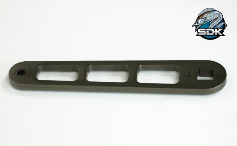 アルミの総切削釣具『SDK BNR120　マーフィックス用ハンドルアーム』　釣り 釣り具 ハンドルアーム アルミニウム カスタム カスタムパーツ 日本製 セキダイ工業 東京 大田区