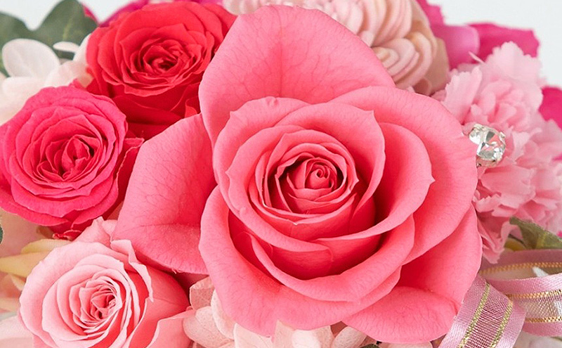 プリザーブドフラワー 「シャイニー・パレット～Rose～」 プリザーブドフラワー ドライフラワー アートフラワー 花ギフト フラワーギフト 枯れないお花 バラ 東京都 大田区