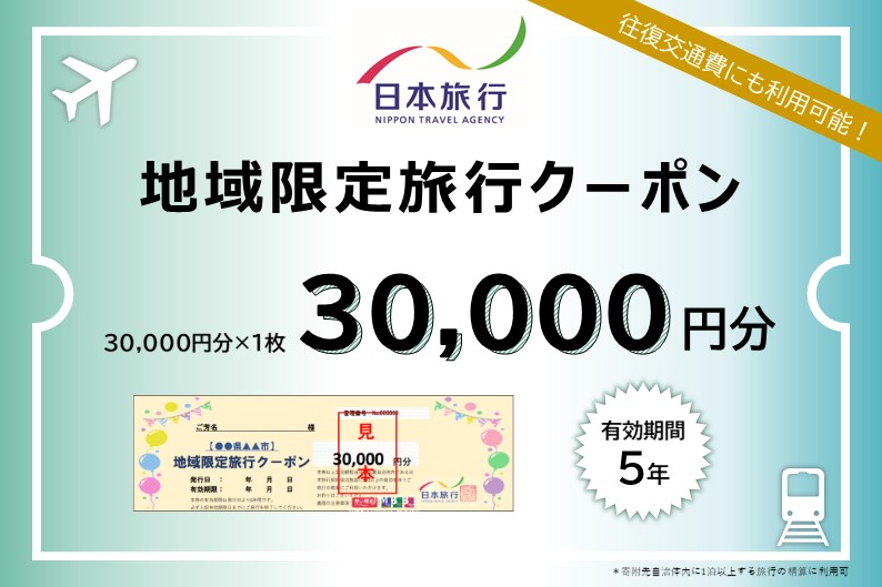 東京都豊島区　日本旅行　地域限定旅行クーポン30,000円分  ホテル 旅館 宿泊 トラベル 宿泊券 旅行クーポン ホテル券 ギフト券 チケット 観光 体験 アクティビティ 東京都