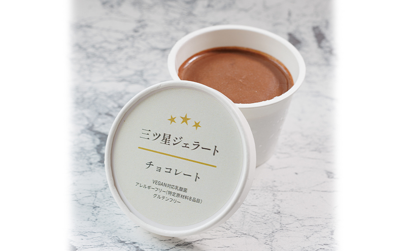 世界中の人たちが食べられる！VEGAN対応乳酸菌入り「三ツ星ジェラート」定番12個セット（バニラ×4、チョコ×4、抹茶×4）ジェラート セット アイス スイーツ 豊島区 東京