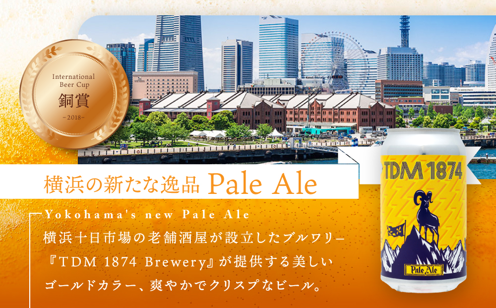 TDM 1874 Brewery クラフトビール Pale Ale ペールエール (350ml×6本)【お酒・地ビール・酒】