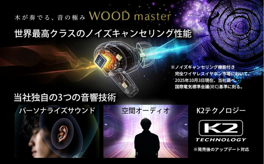 【ピアノブラック】Victor ワイヤレスイヤホン HA-FW5000T