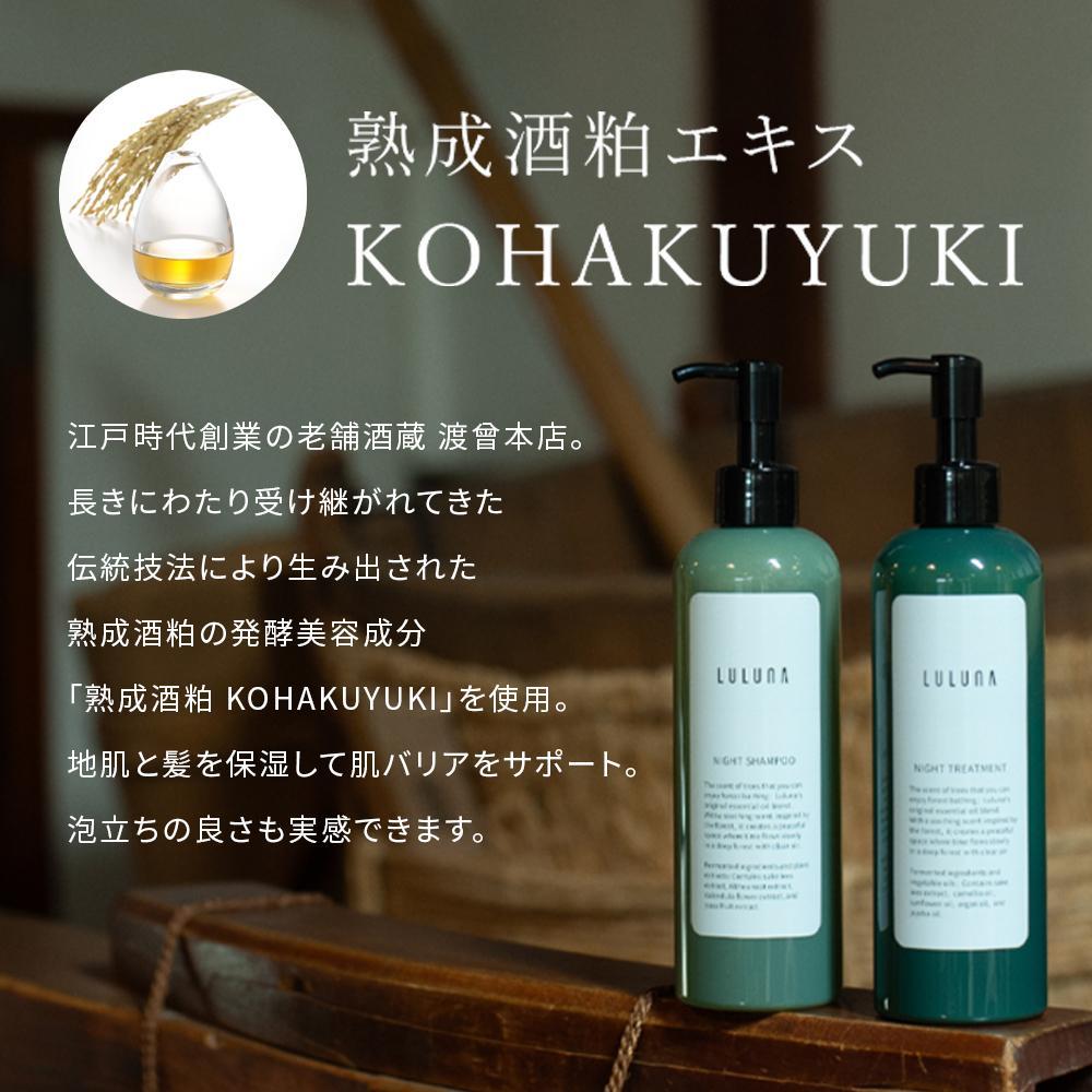 ナイトシャンプー＆トリートメントセット　各300ｍｌ