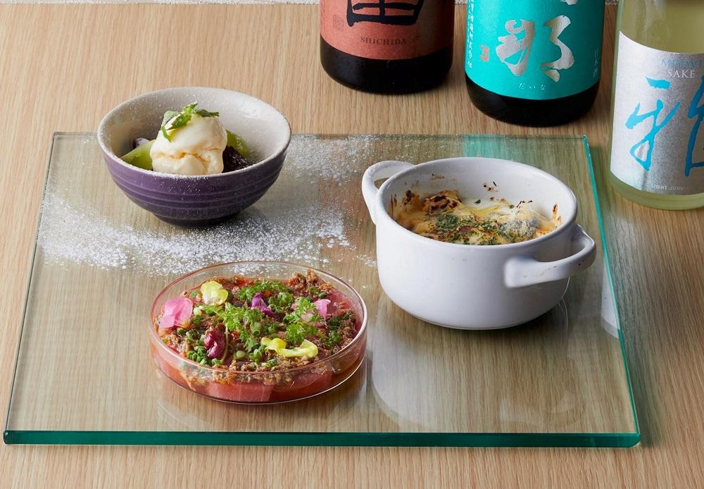 横浜高島屋　【Bay-ya】お食事券　日本酒と創作料理のペアリングコース「華の章」　5,500円分【高島屋選定品】