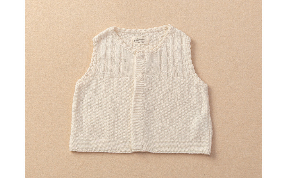 ニットベスト/ボタンTAK104
