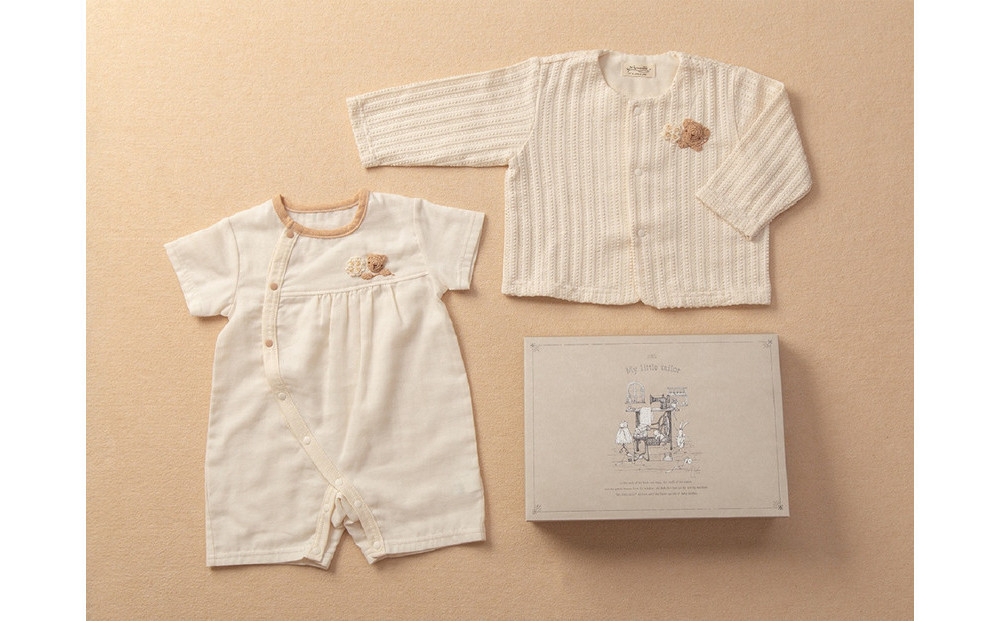 カーディガン＆ロンパース　ギフトボックス付き TAK129