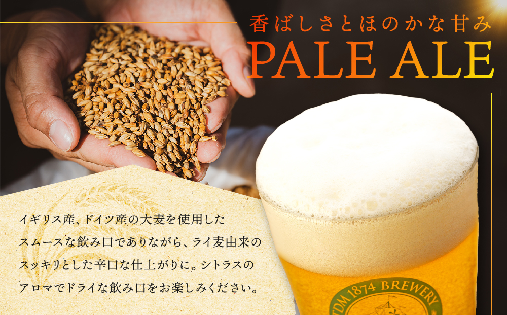 TDM 1874 Brewery クラフトビール Pale Ale ペールエール (350ml×6本)【お酒・地ビール・酒】