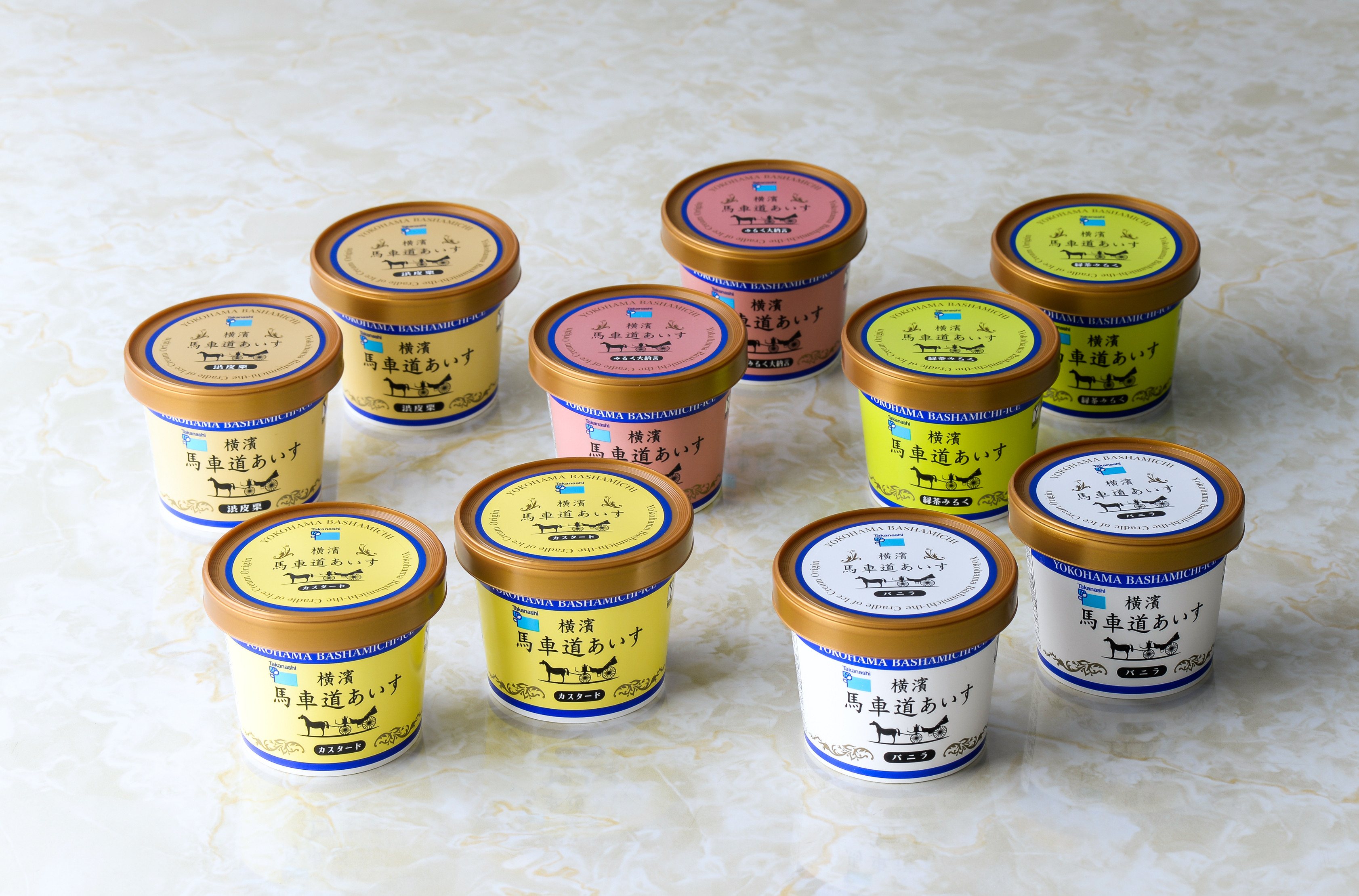 横濱馬車道あいすセット（カップ）