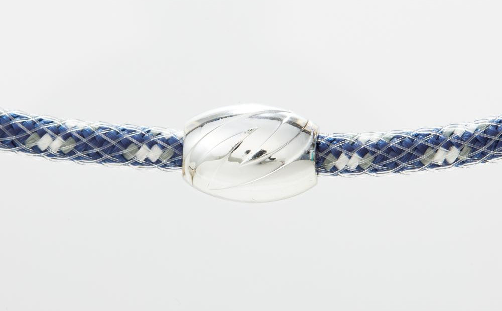 【Mサイズ】ザオラル・リカバリーネックレス　NV/SI | 横浜市 Mサイズ 健康アクセサリー 血行促進 回復力向上 パフォーマンスアップ