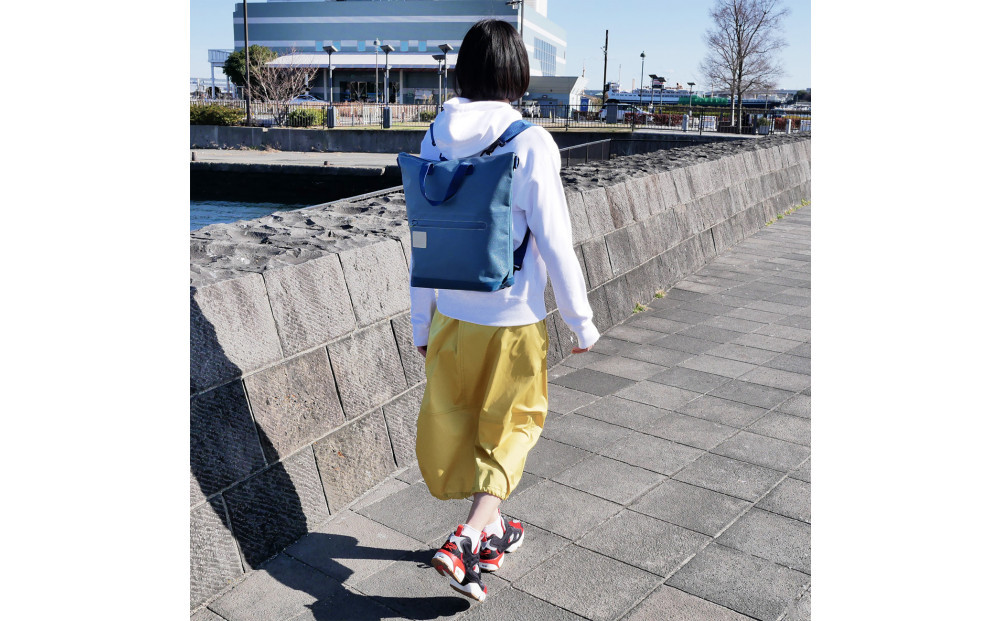 TENT BAG SARAH.01　防水バッグパック【ネイビー】