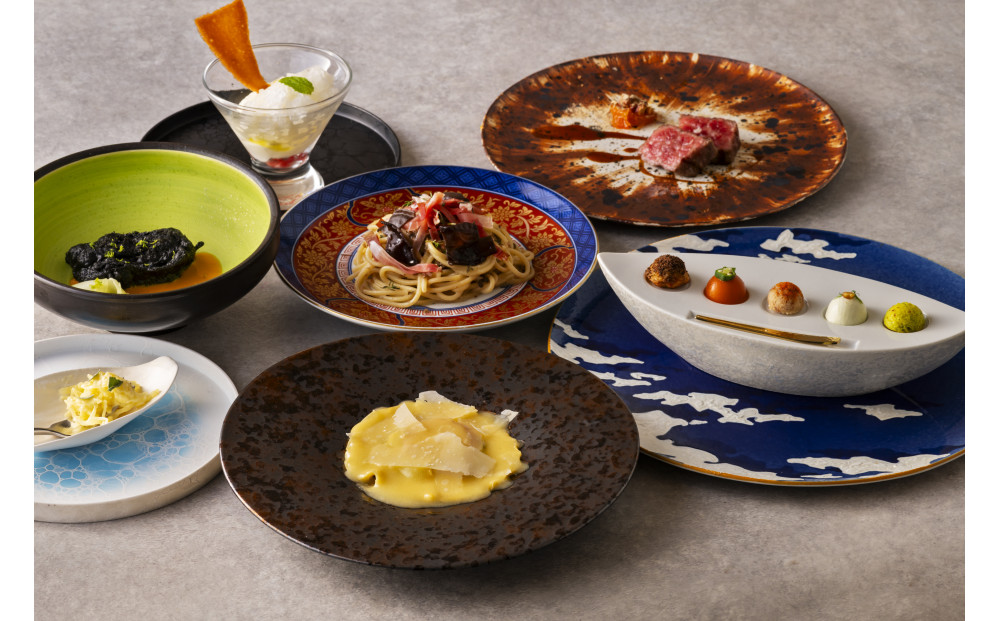 【Unico Polo Dinner】アミューズ5大陸等全8品ディナーコース＋乾杯シャンパン　ペアチケット【三井ガーデンホテル横浜みなとみらいプレミア　20階】