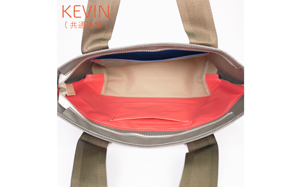TENT BAG KEVINI.03　防水トートバッグ A4サイズ【グレー】