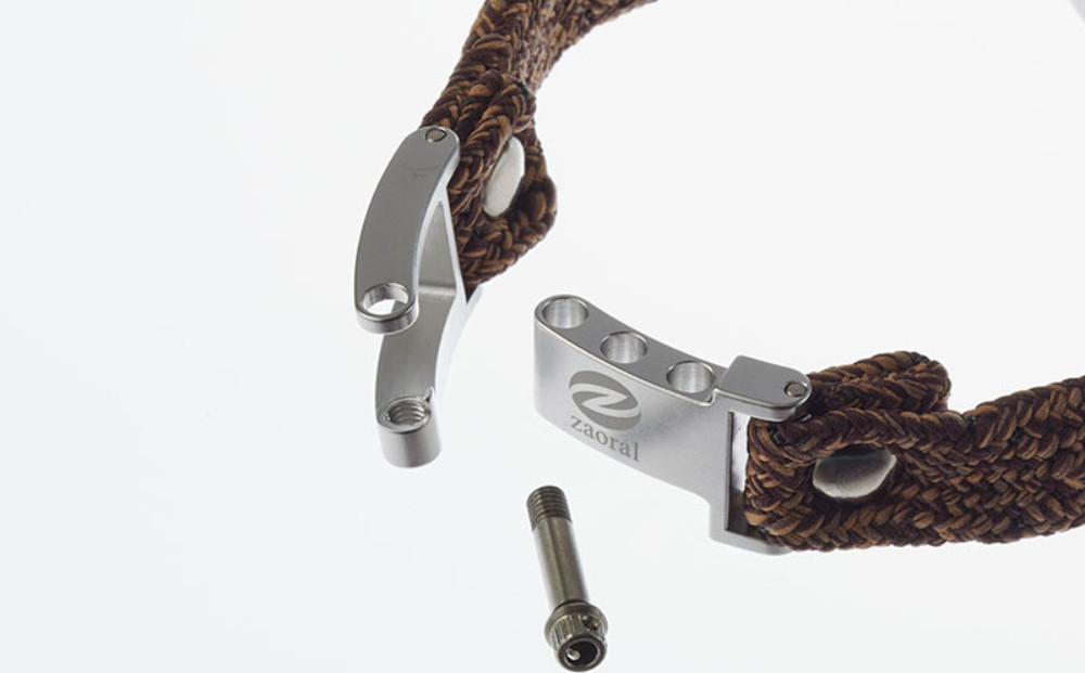 【Size19cm】ザオラル・リカバリーαバンド BR/SI｜横浜市 高機能 ブレスレット アクセサリー