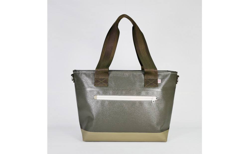 TENT BAG KEVINI.02　防水トートバッグ A4サイズ【カーキ】