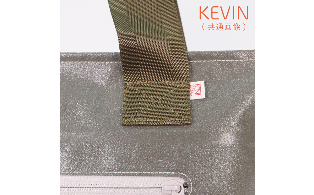 TENT BAG KEVINI.02　防水トートバッグ A4サイズ【カーキ】