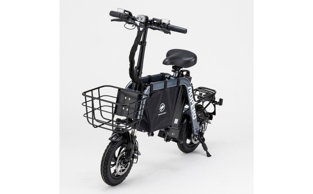 【免許不要のこがない自転車】MOPERO mini cargo -モペロ ミニ・カーゴ- 特定小型原付 ガンメタリック