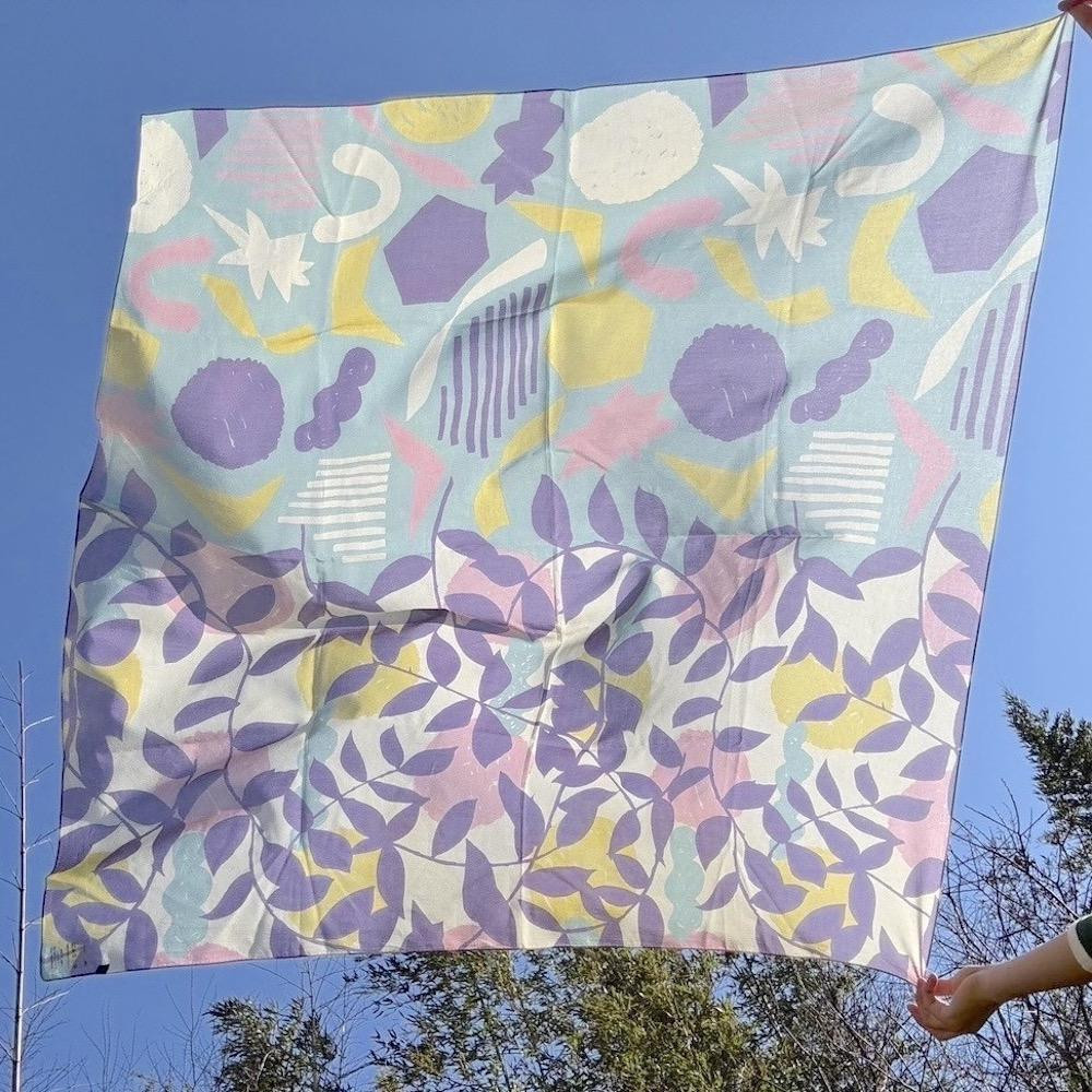 スカーフ「テンキ」うららか（コットンシフォン100％） 1枚