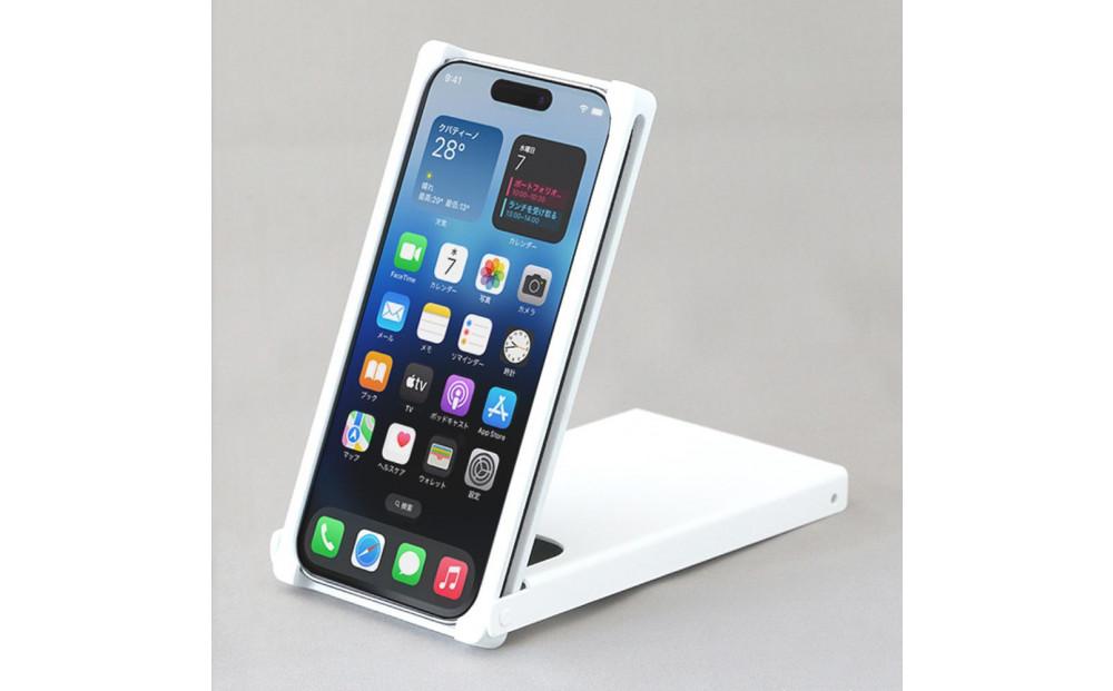 Trick Cover for iPhone14Pro アルミ【白色】