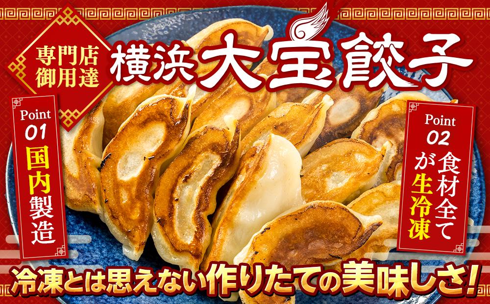 横浜大宝餃子 もちもち肉汁 ジャンボ餃子 60個（30×2）｜国産食材使用 冷凍餃子 ギョーザ 焼き餃子 お取り寄せ 中華総菜 中華 ギフト｜人気 おすすめ 送料無料｜神奈川県 横浜市