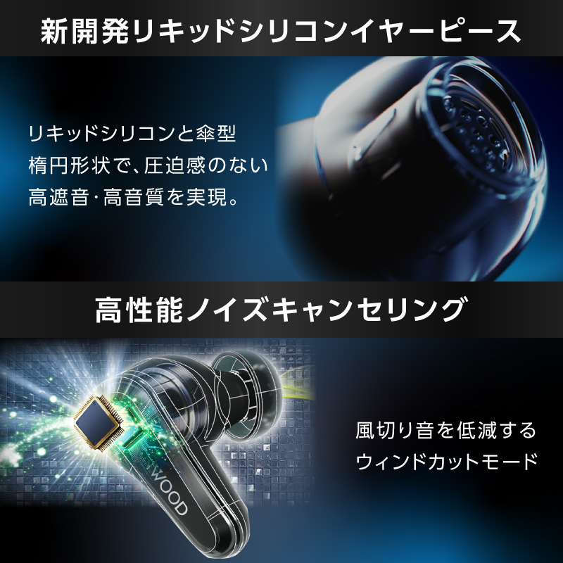 KENWOOD 完全ワイヤレスイヤホン KH-CRZ90T【AJZ0024】